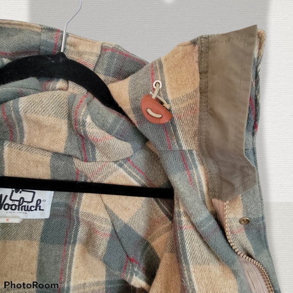 Vintage 60's Woolrich army green jacket, size Medium - Picture 8 of 13